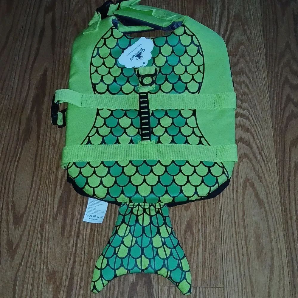 Queenmore Mermaid Dog Life Vest Jacket Sz M  NWT